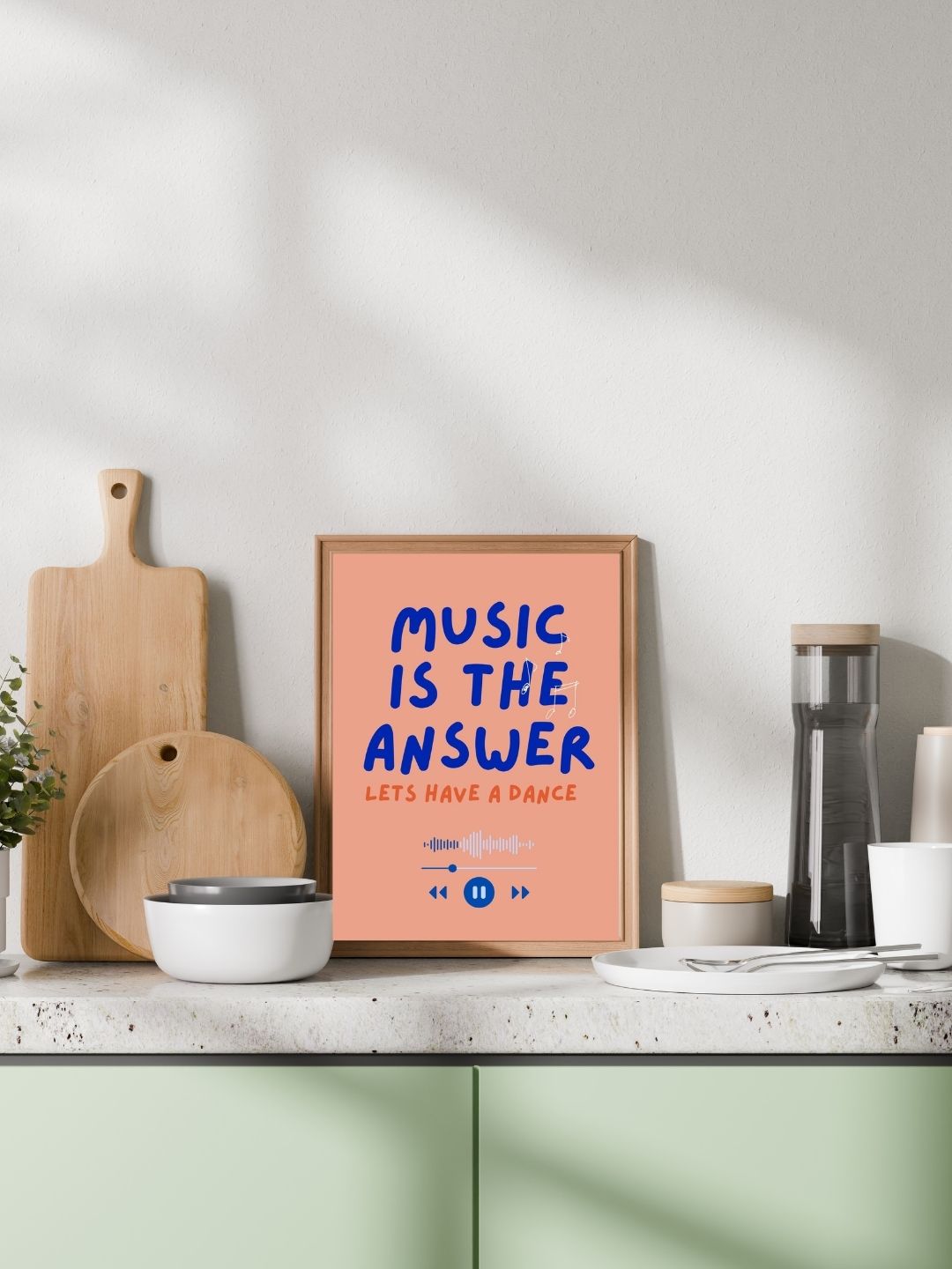 Minimalistisches Poster im Letterdesign DIN A4