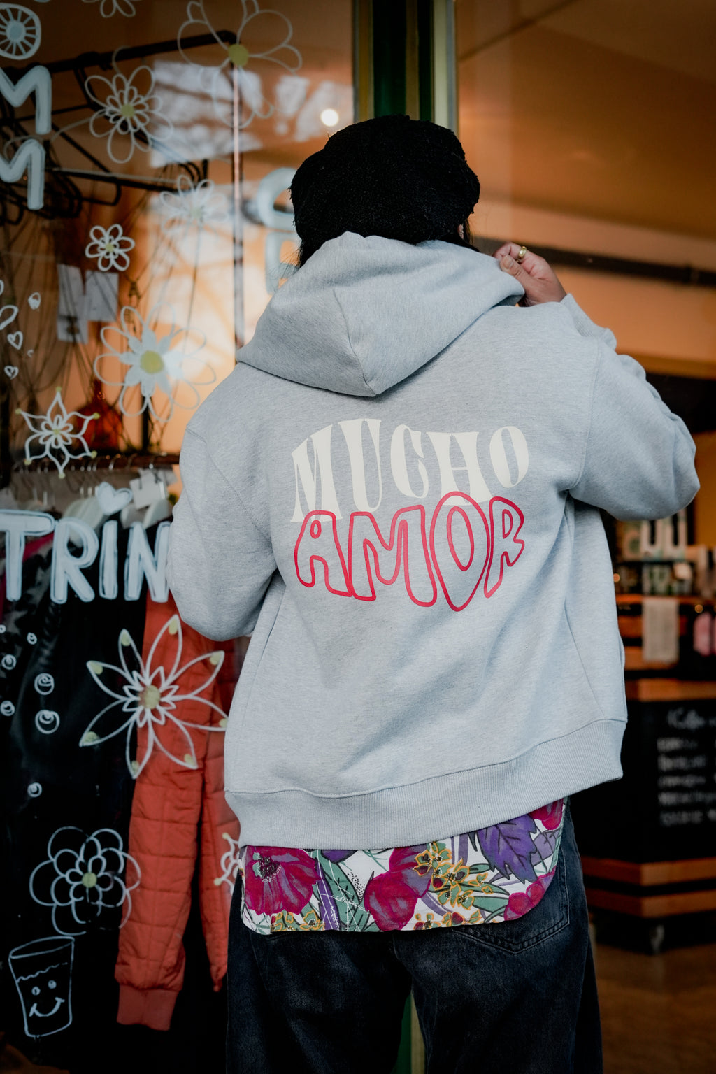 Kapuzenjacke Zipper MUCHO AMOR