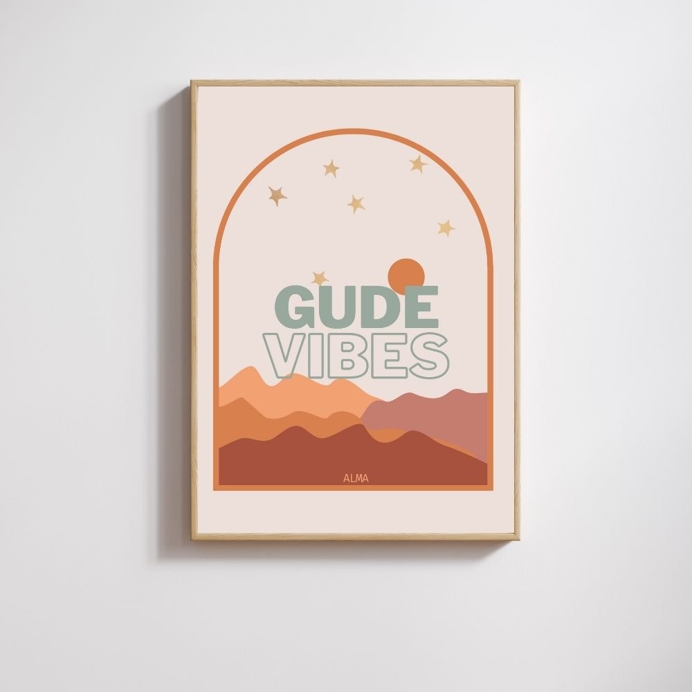 Minimalistisches Poster im Letterdesign DIN A4