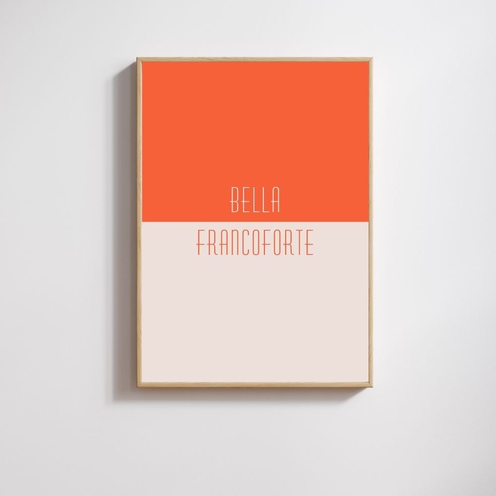 Minimalistisches Poster im Letterdesign DIN A4