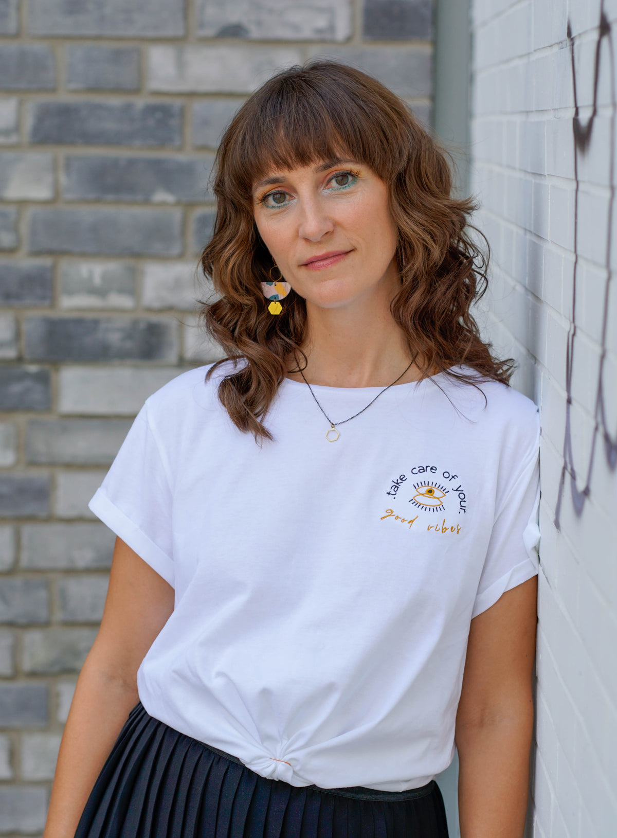 T-Shirt oversized TAKE CARE OF YOUR GOOD VIBES